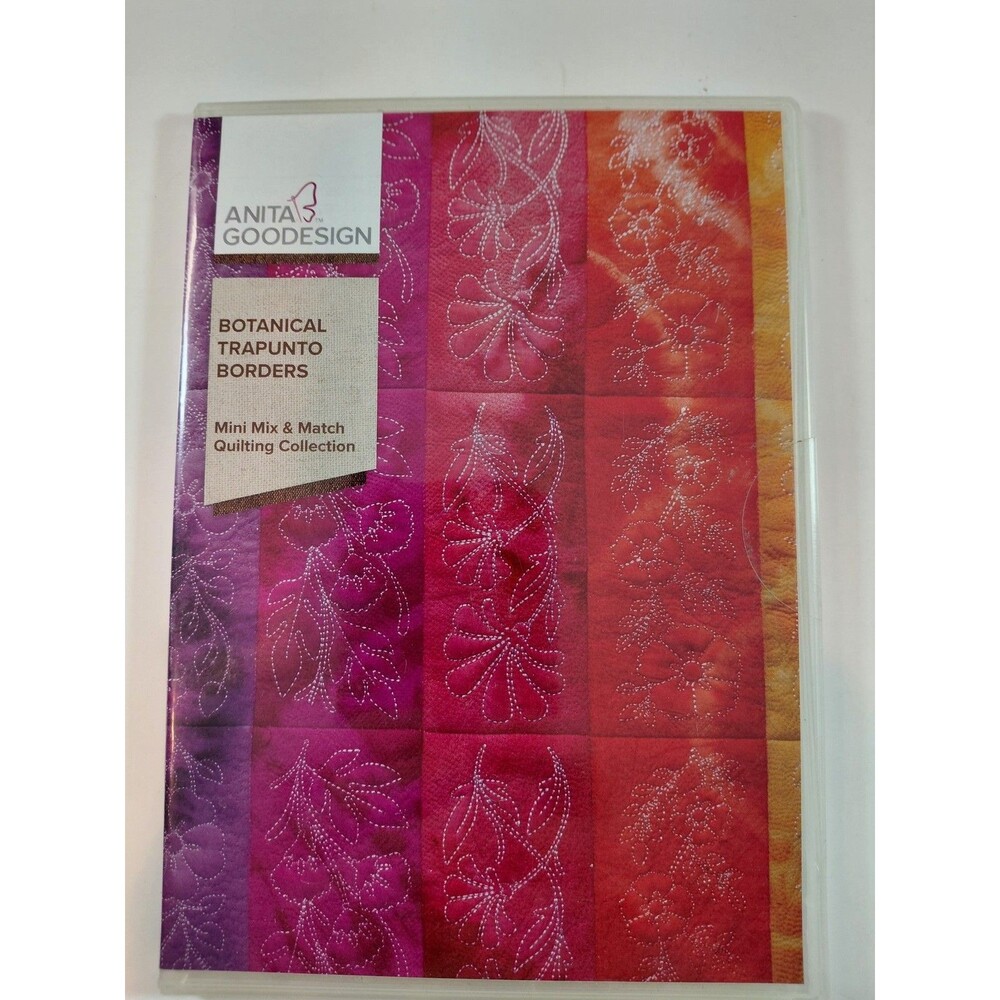 Anita Goodesign Botanical Trapunto Borders Machine Embroidery Quilt Pattern